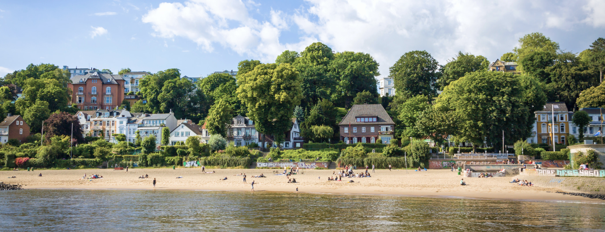 Beach of Hamburg Elbstrand